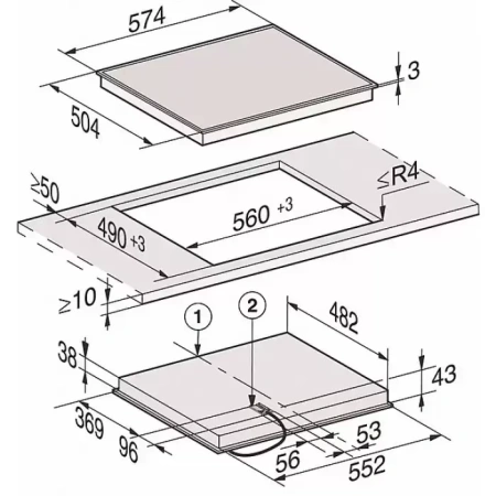 Варочная панель Miele KM 6520 FR