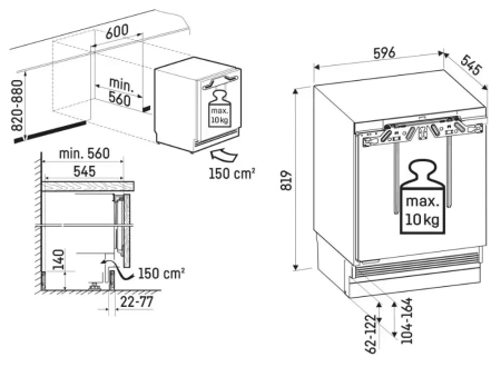 Встраиваемый холодильник Liebherr URPd 365i Prime