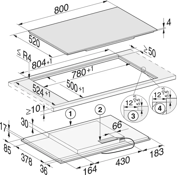 Варочная панель Miele KM 7575 FL