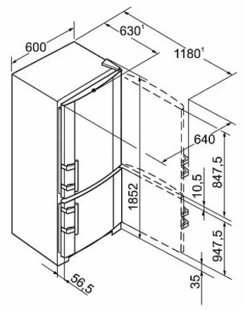 Холодильник Liebherr SBNes 3210 Premium NoFrost