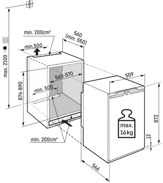 Встраиваемый холодильник Liebherr IRBI3951