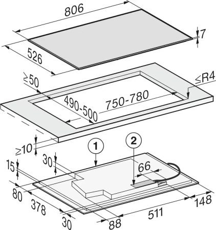 Варочная панель Miele KM 7679 FL
