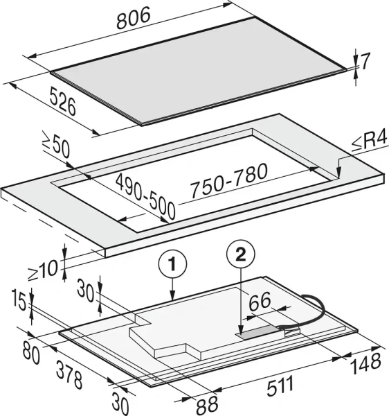 Варочная панель Miele KM7679 FR
