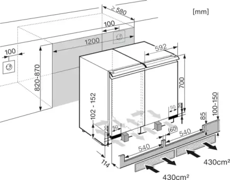 Встраиваемый винный шкаф Miele KWT 6321 UG OBSW