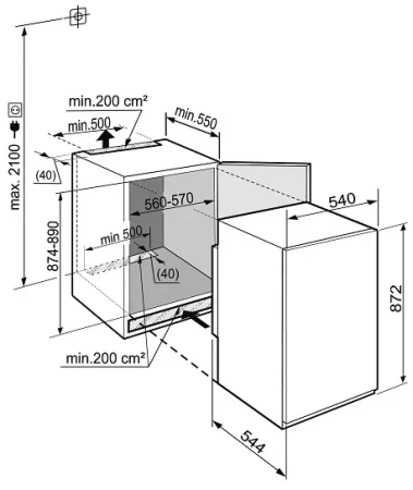 Встраиваемый холодильник Liebherr IK 1614 Comfort