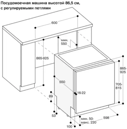 Встраиваемая посудомоечная машина Gaggenau DF271100F
