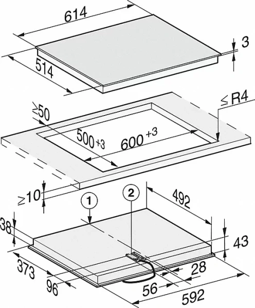 Варочная панель Miele KM 6540 FR