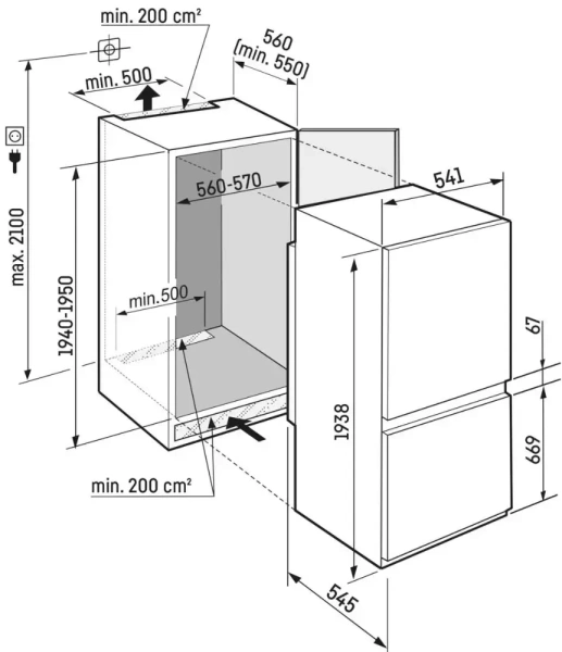 Встраиваемый холодильник Liebherr ICBNSd 5623