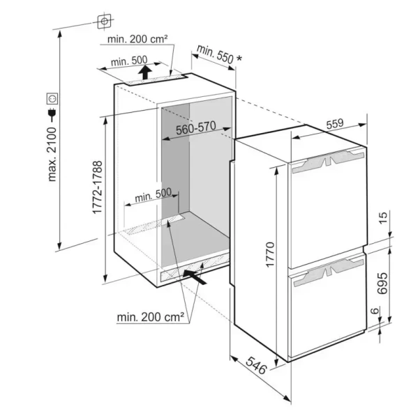 Встраиваемый холодильник Liebherr ICd 5123 Plus