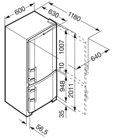 Холодильник Liebherr CBNb 3913 Comfort BioFresh NoFrost